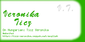 veronika ticz business card